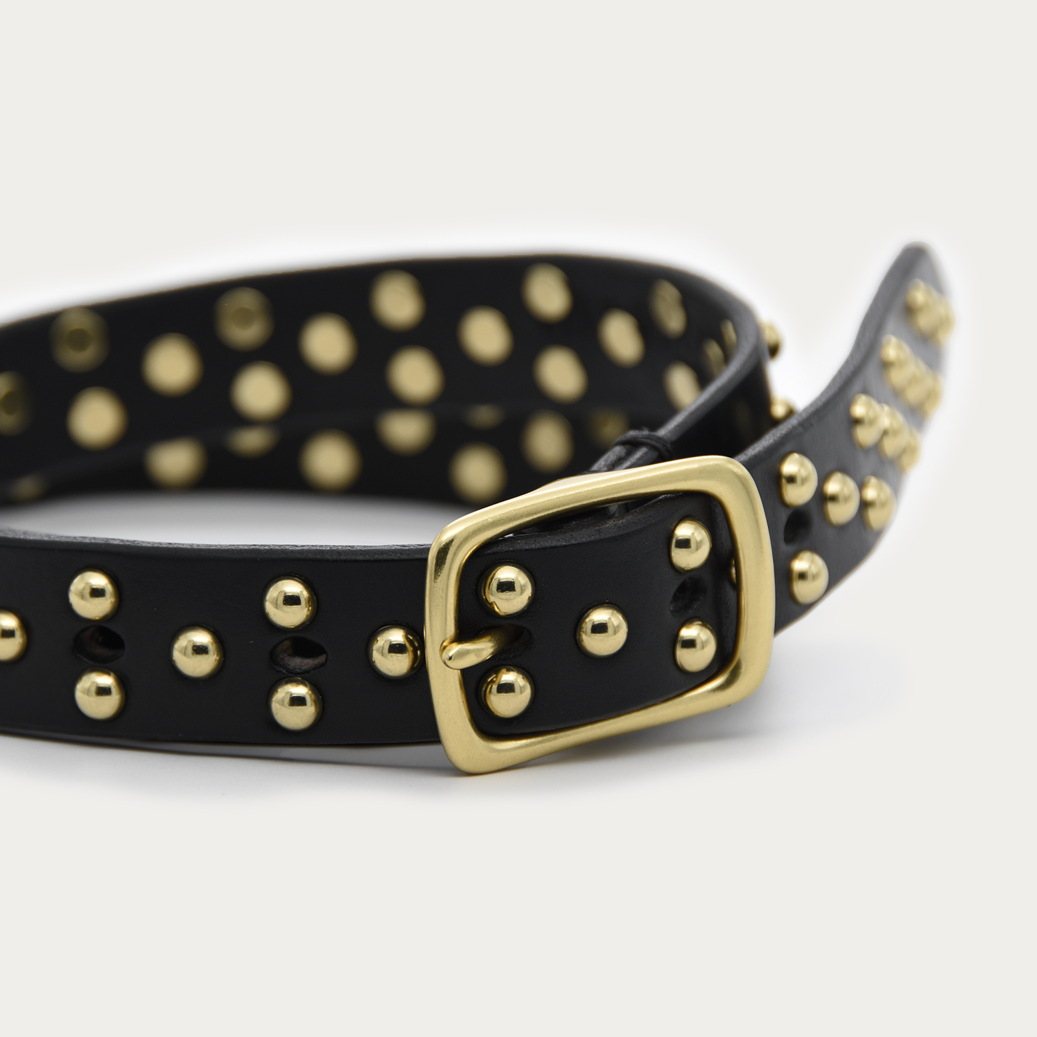 Rectangle Gold Studded Belt
