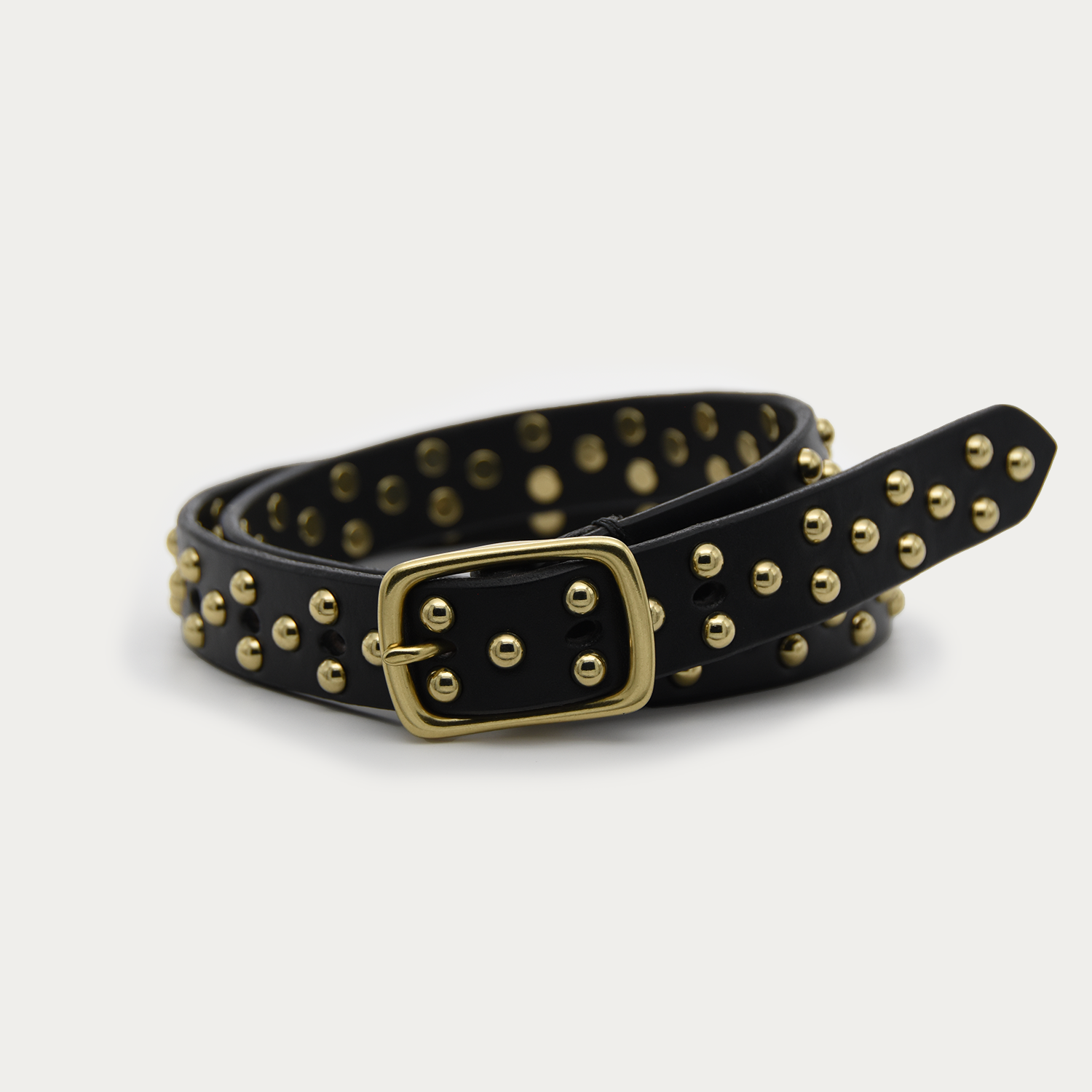 Rectangle Gold Studded Belt