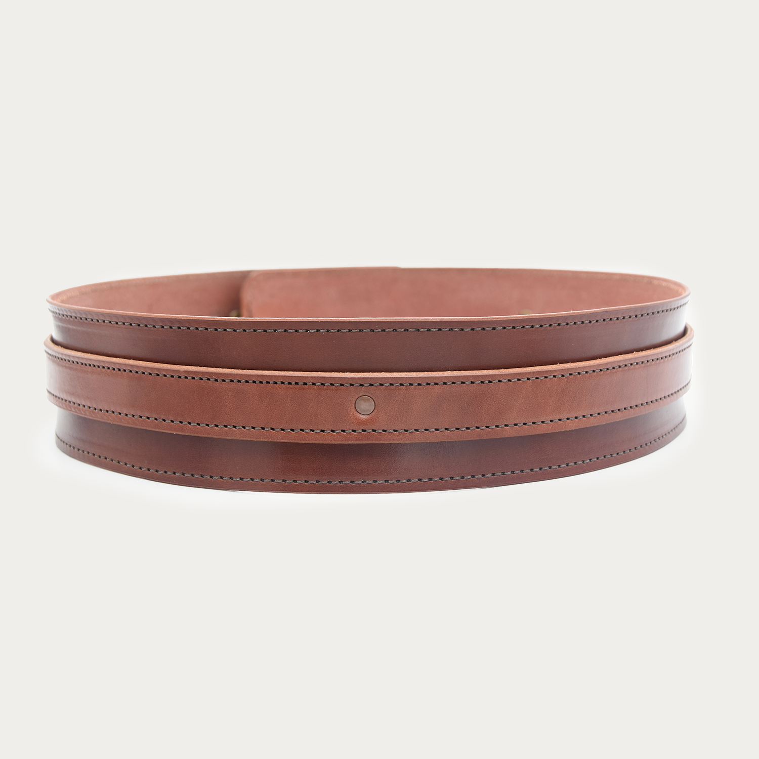 Stitched Wide Cinch Belt