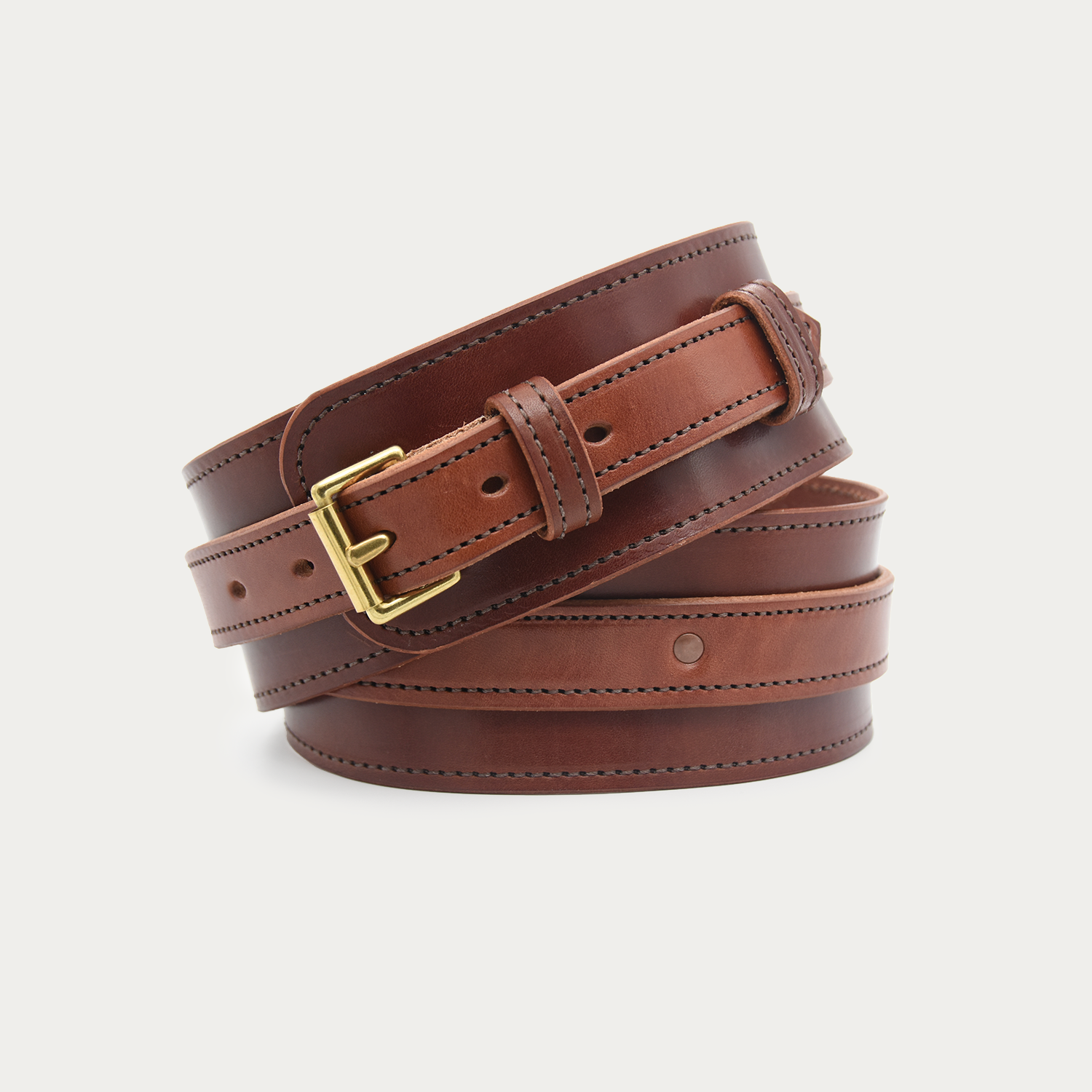 Stitched Wide Cinch Belt