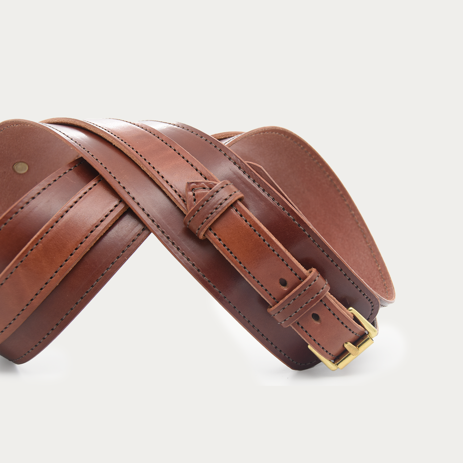 Stitched Wide Cinch Belt