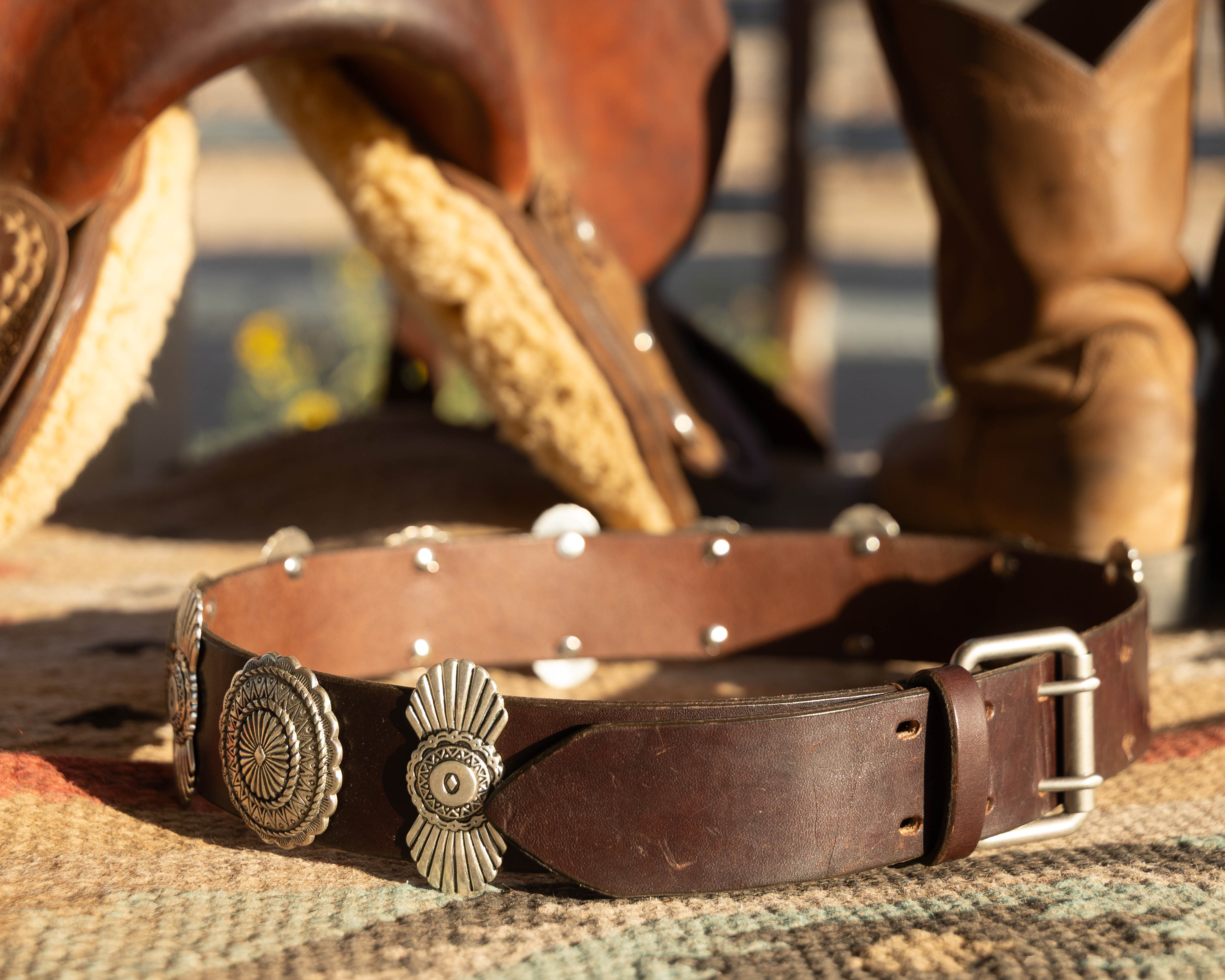 Southwest Bow Tie Belt