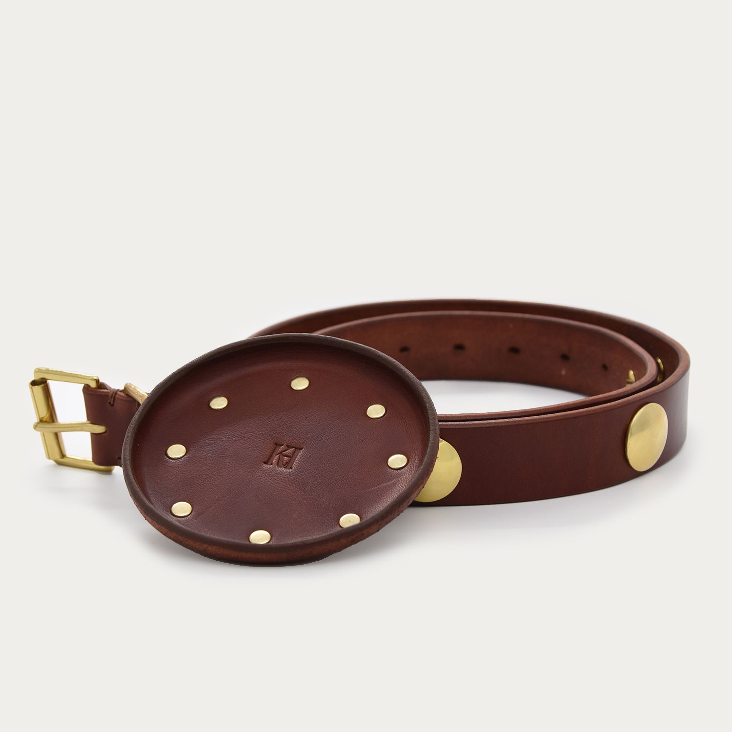 Studded Leather Valet Tray