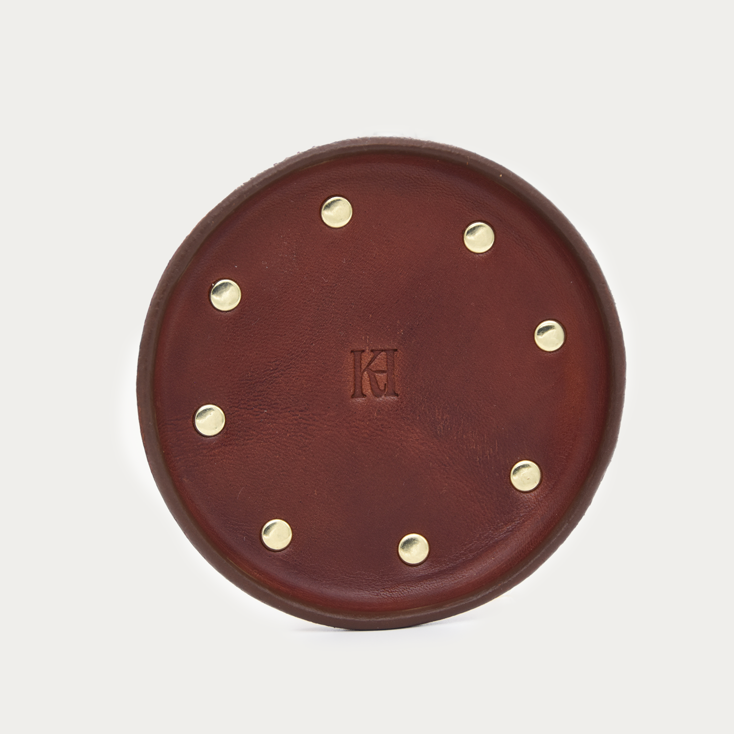 Studded Leather Valet Tray
