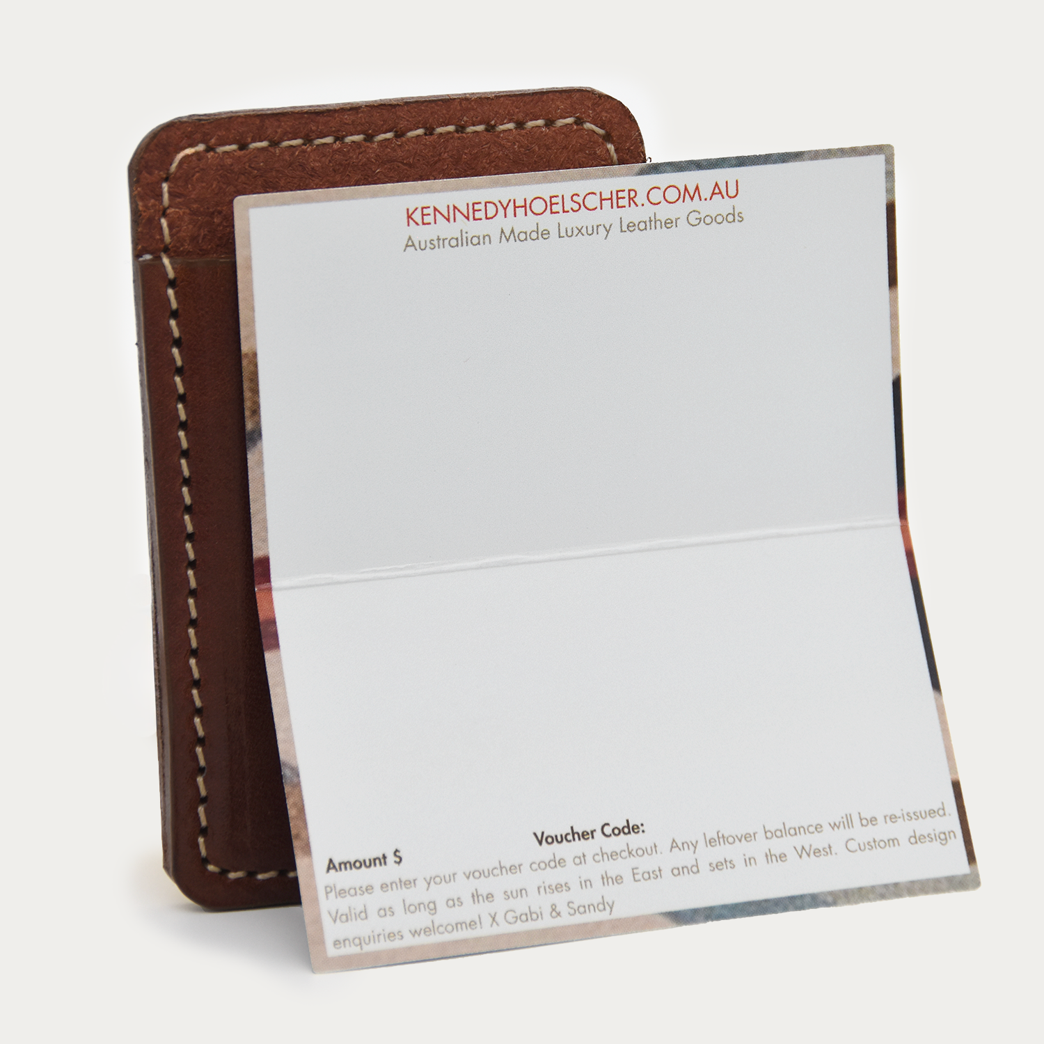 Physical Gift Card with Leather Slip - Kennedy & Hoelscher