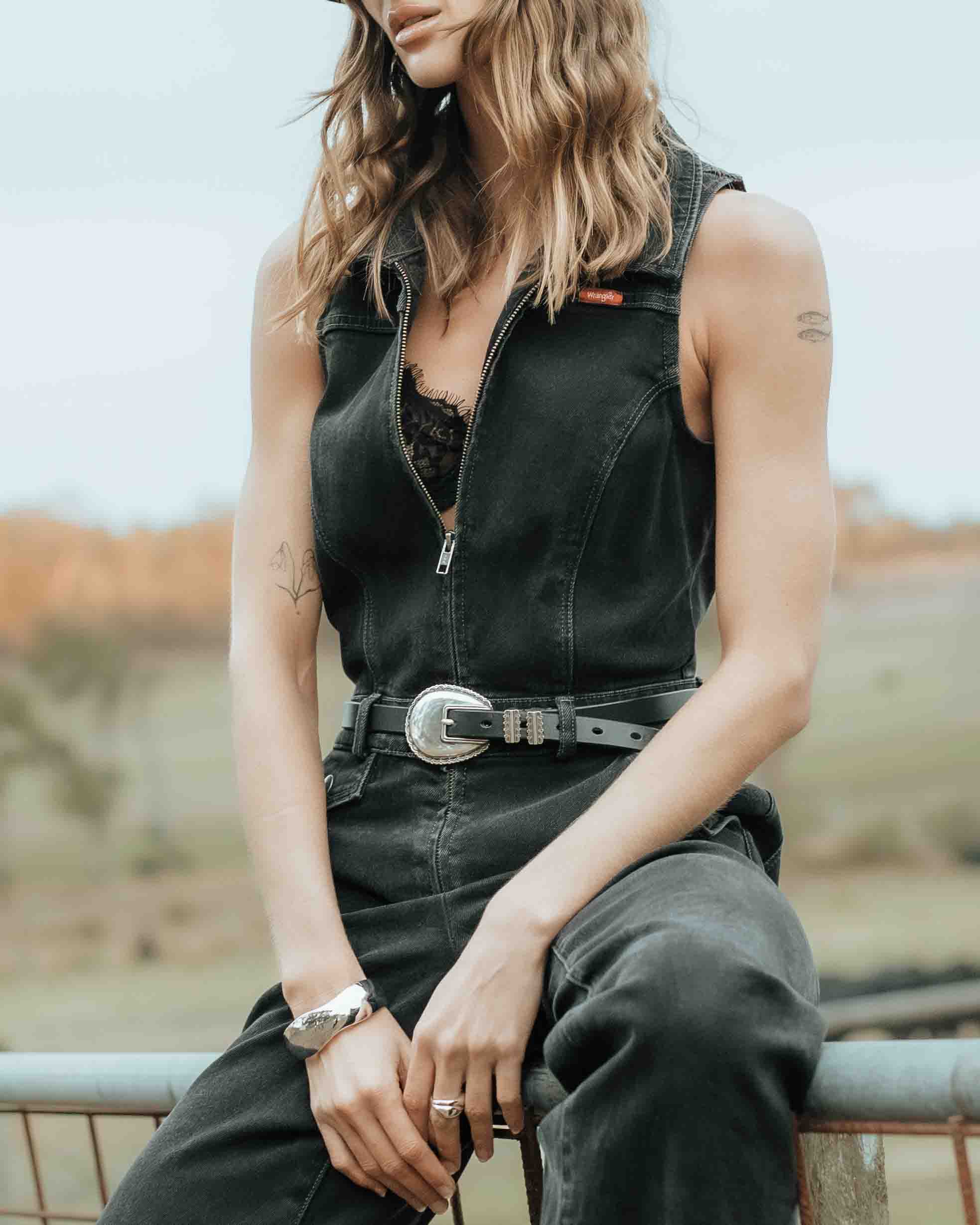 Silver Scalloped 4-piece Belt