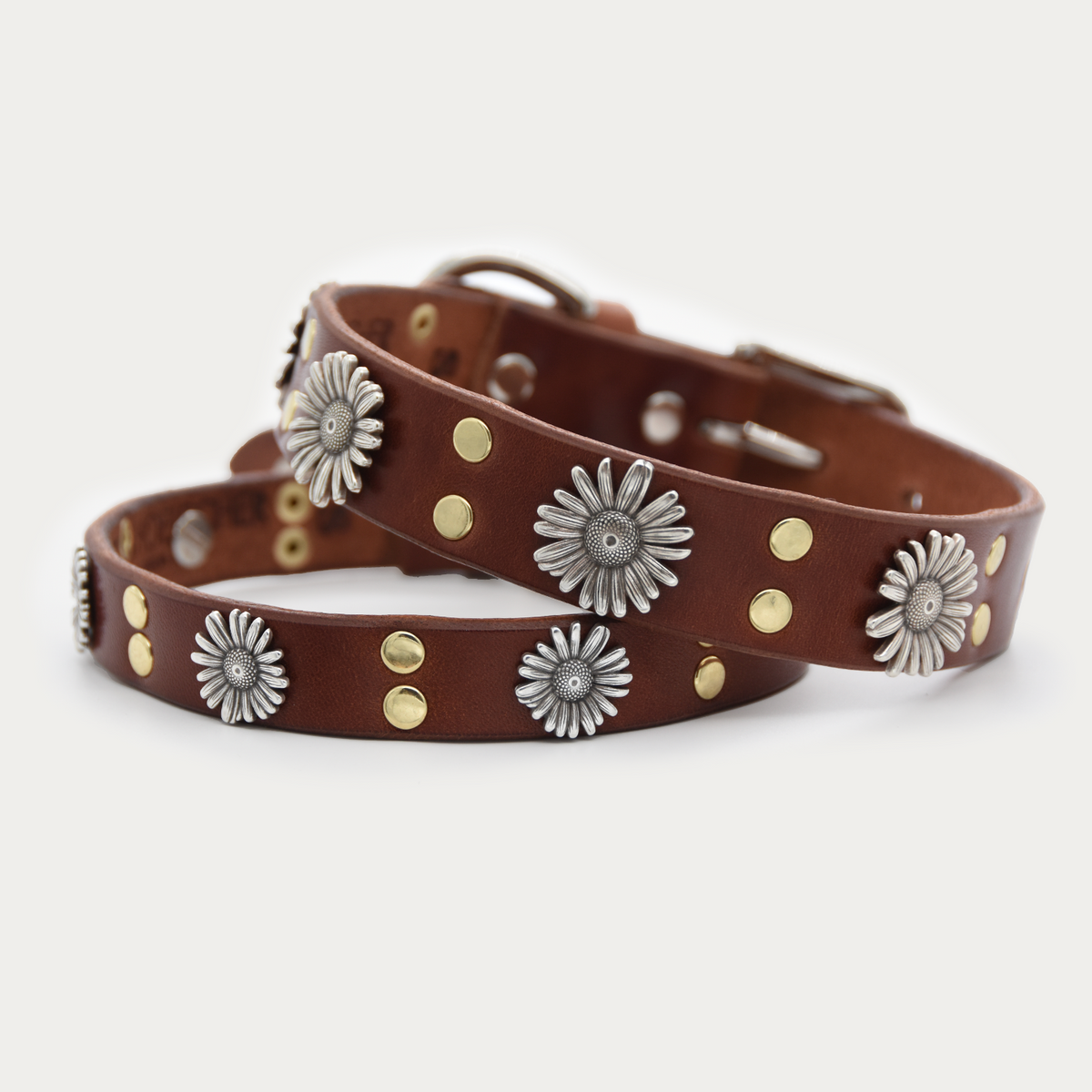 Dog Collar - Two-tone Daisy Chain