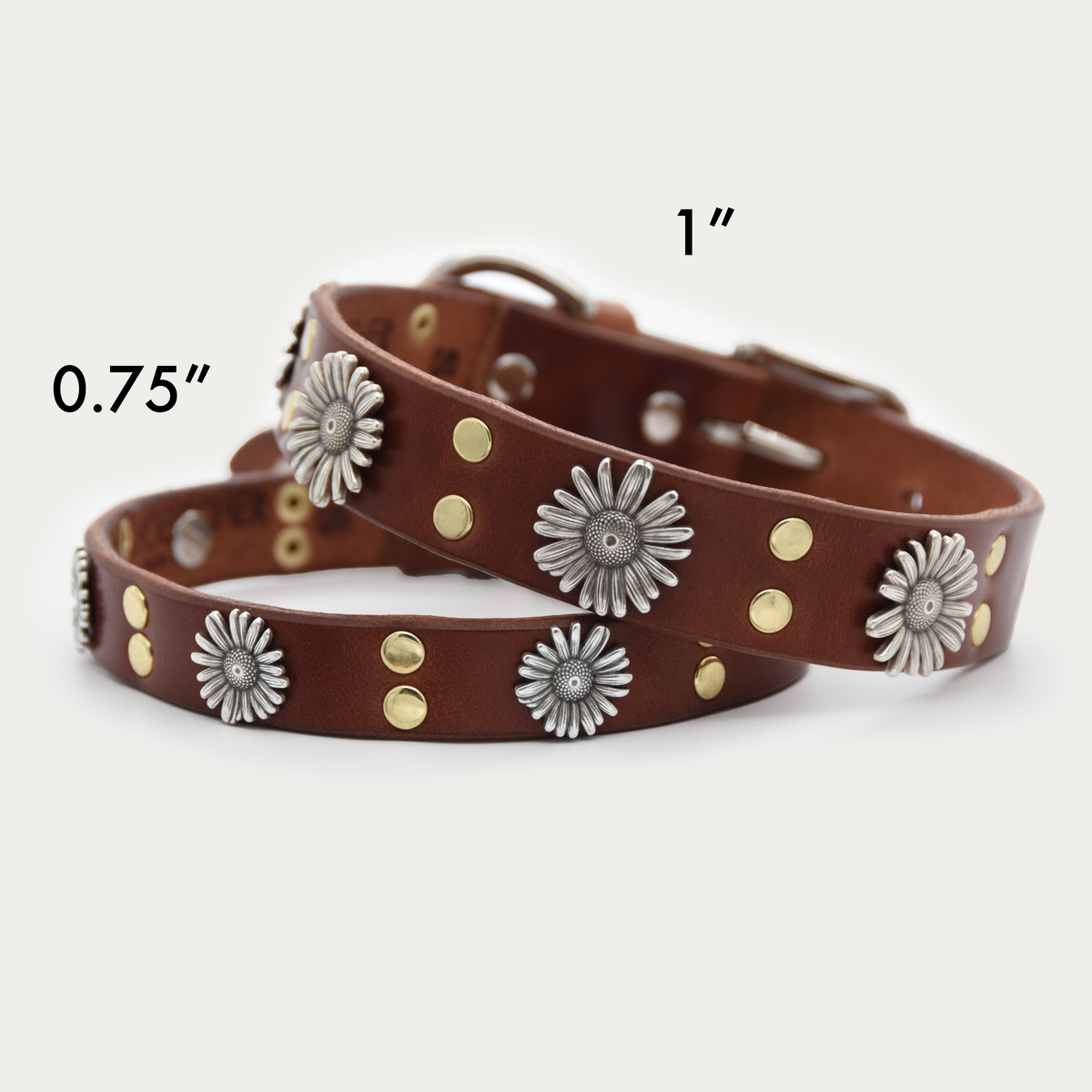 Dog Collar - Two-tone Daisy Chain