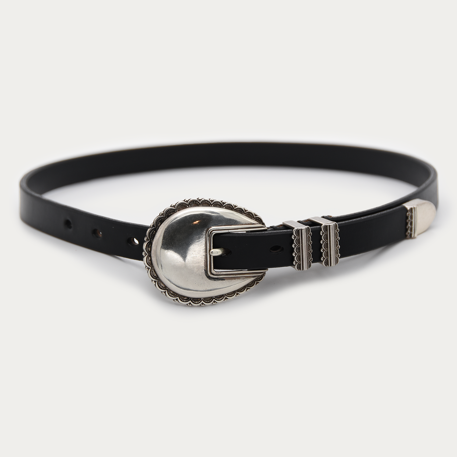 Silver Scalloped 4-piece Belt