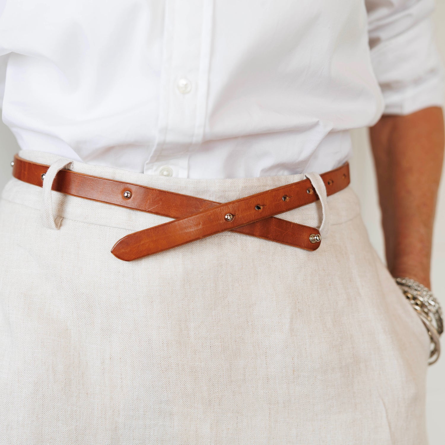Studded Cinch Belt