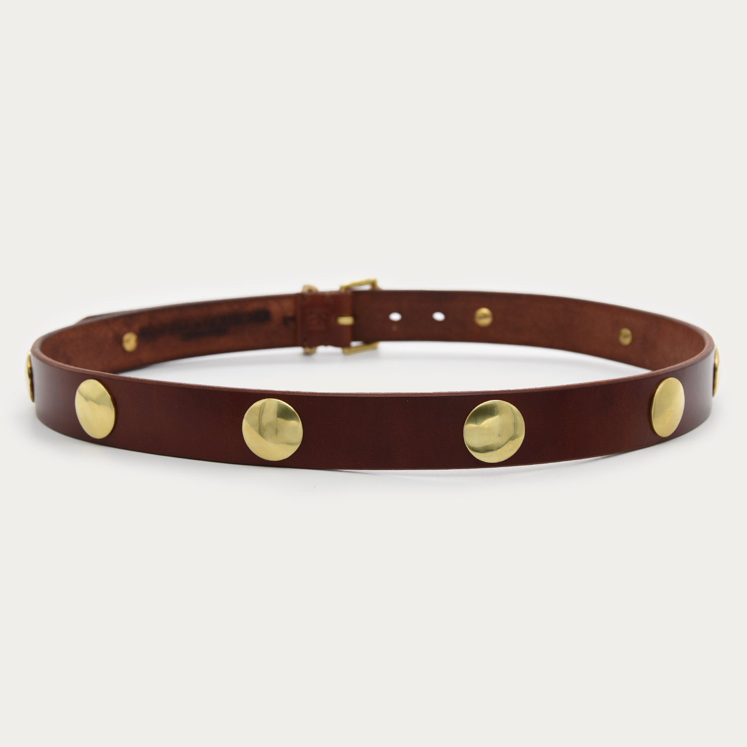 Narrow Brass Medallion Belt