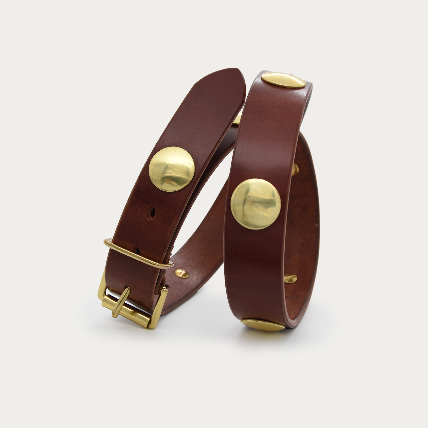Narrow Brass Medallion Belt