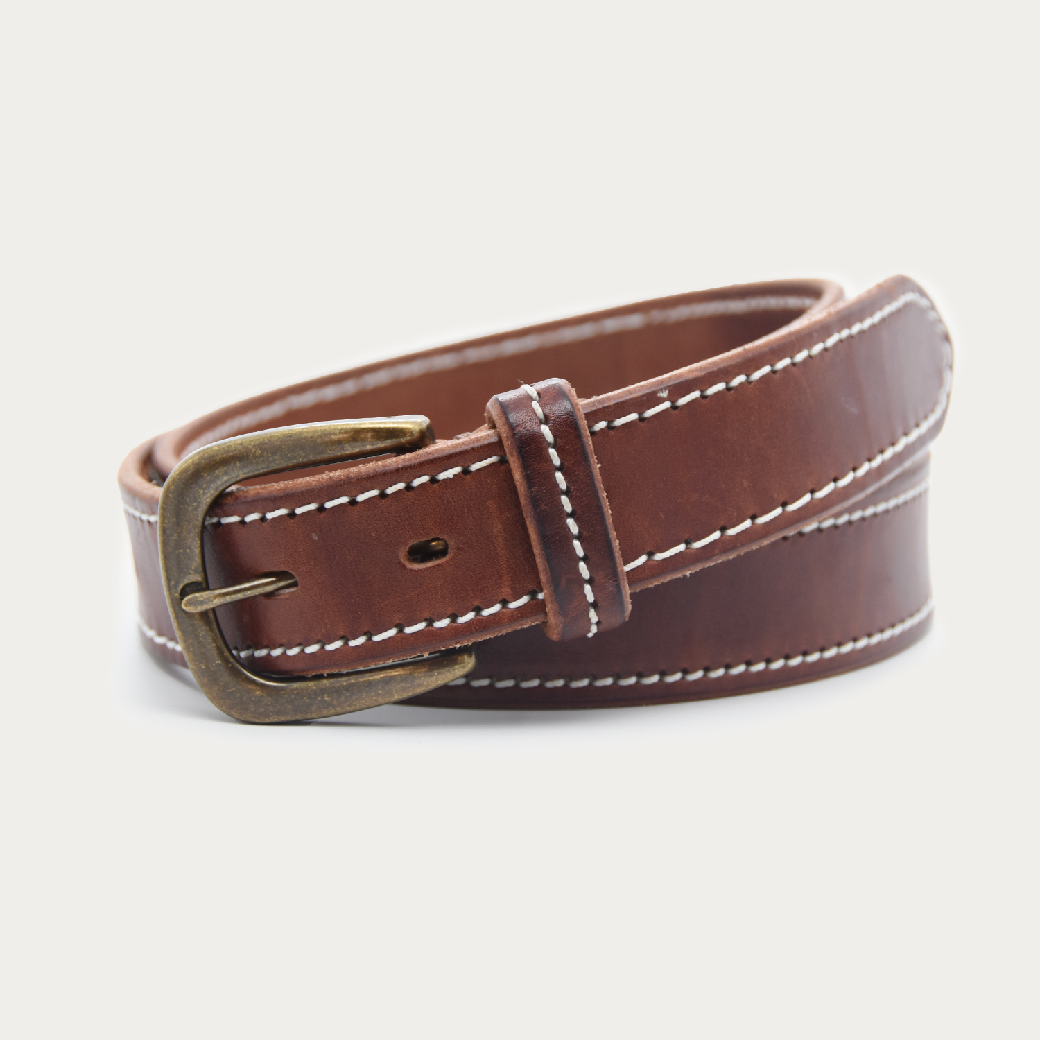 Bold Stitched Rugged Belt - 1.25"