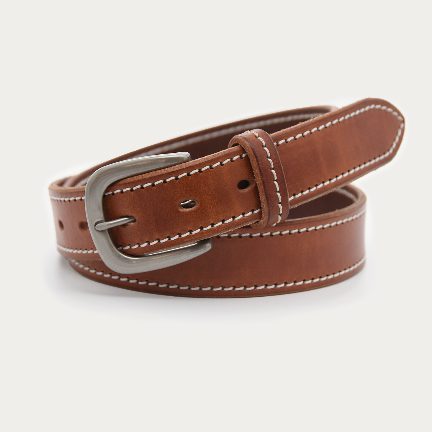 Bold Stitched Rugged Belt - 1.25"