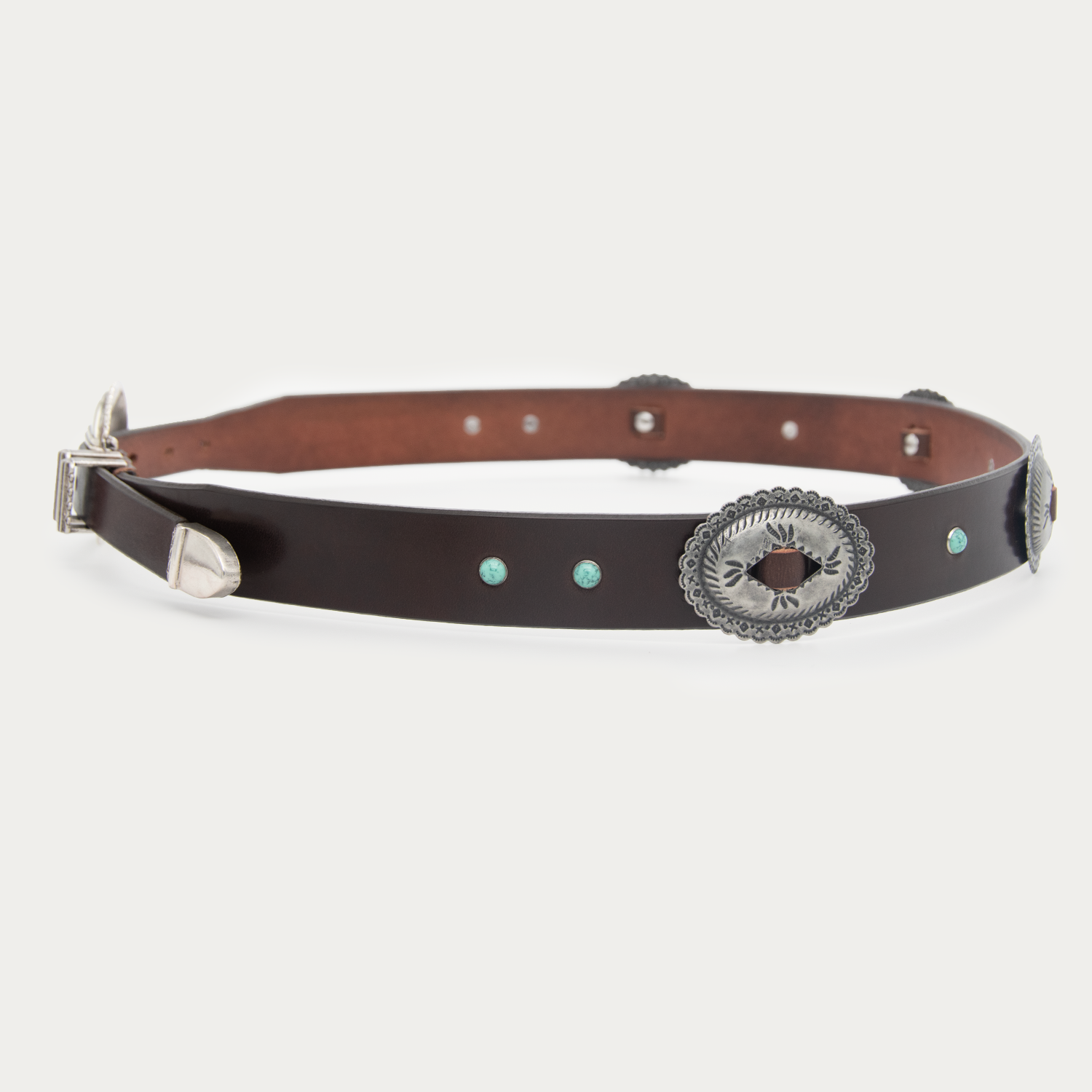 Turquoise Threaded 4-piece Belt