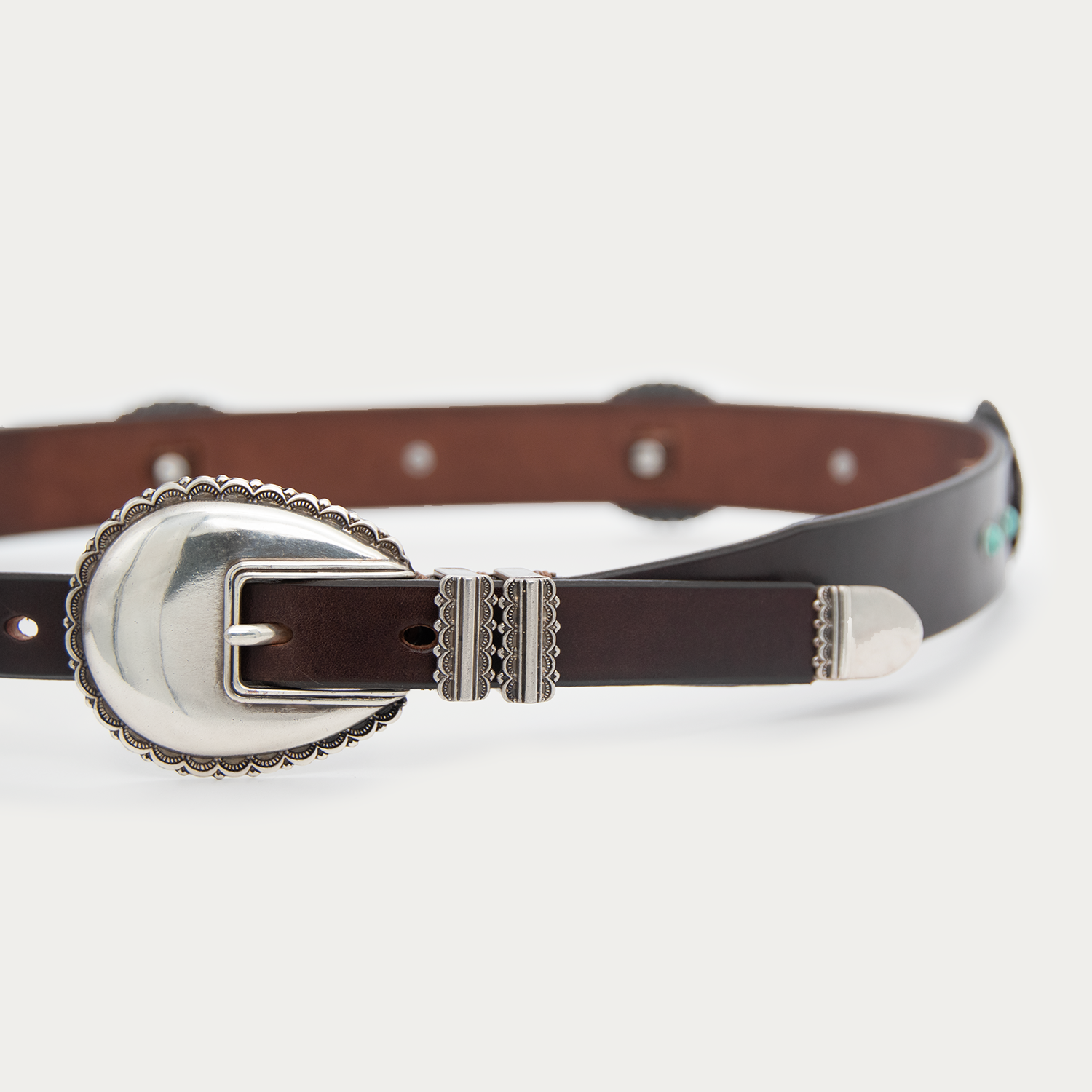 Turquoise Threaded 4-piece Belt