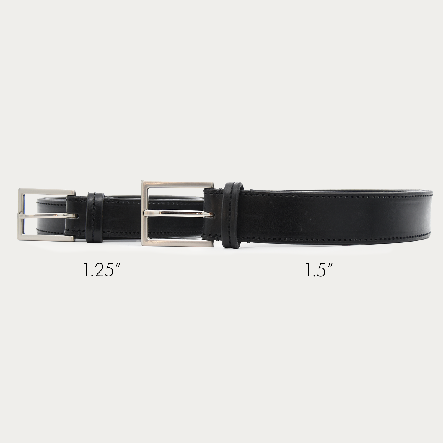Stitched Square Dress Belt - 1.5"