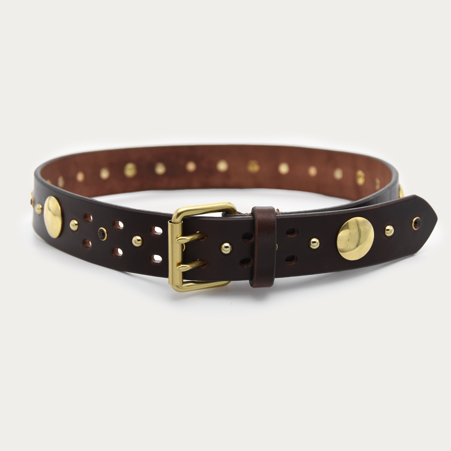 Amethyst Brass Medallion Belt