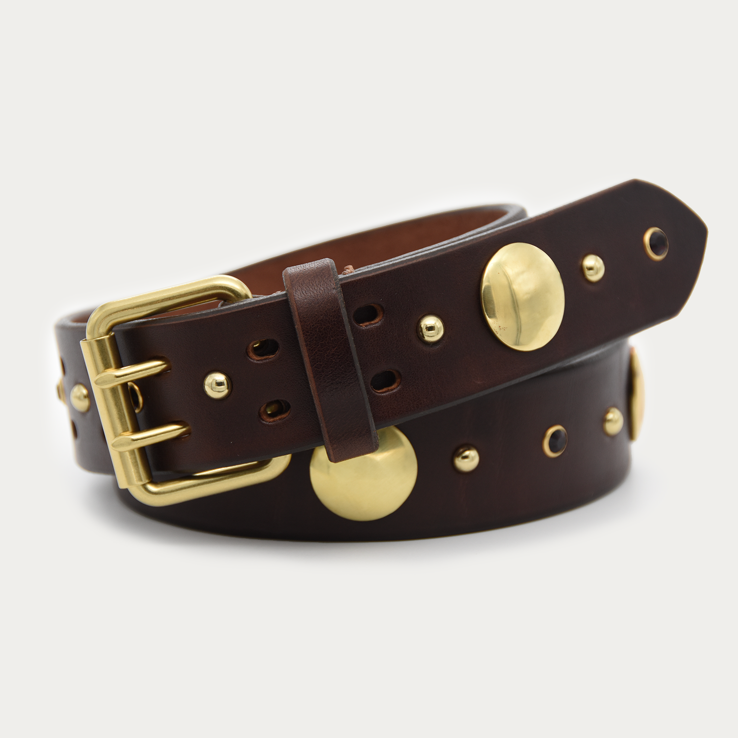 Amethyst Brass Medallion Belt