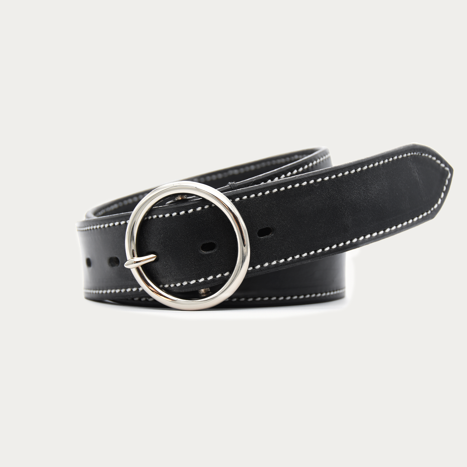 Bold Stitched O Belt