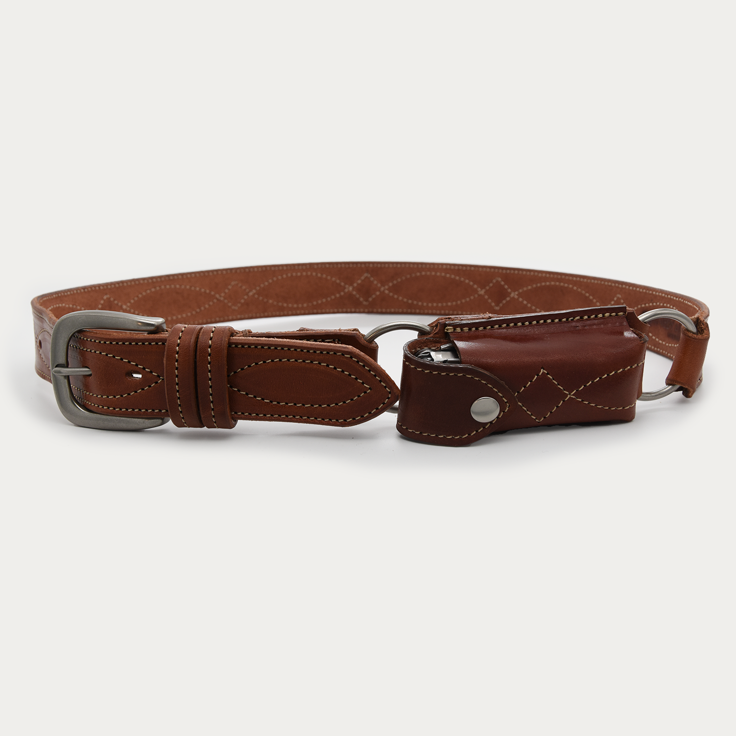 Cowboy Stitch Hobble Knife Belt - Leatherman Wave +