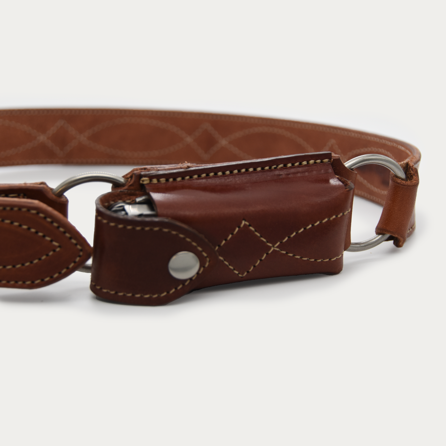 Cowboy Stitch Hobble Knife Belt - Leatherman Wave +