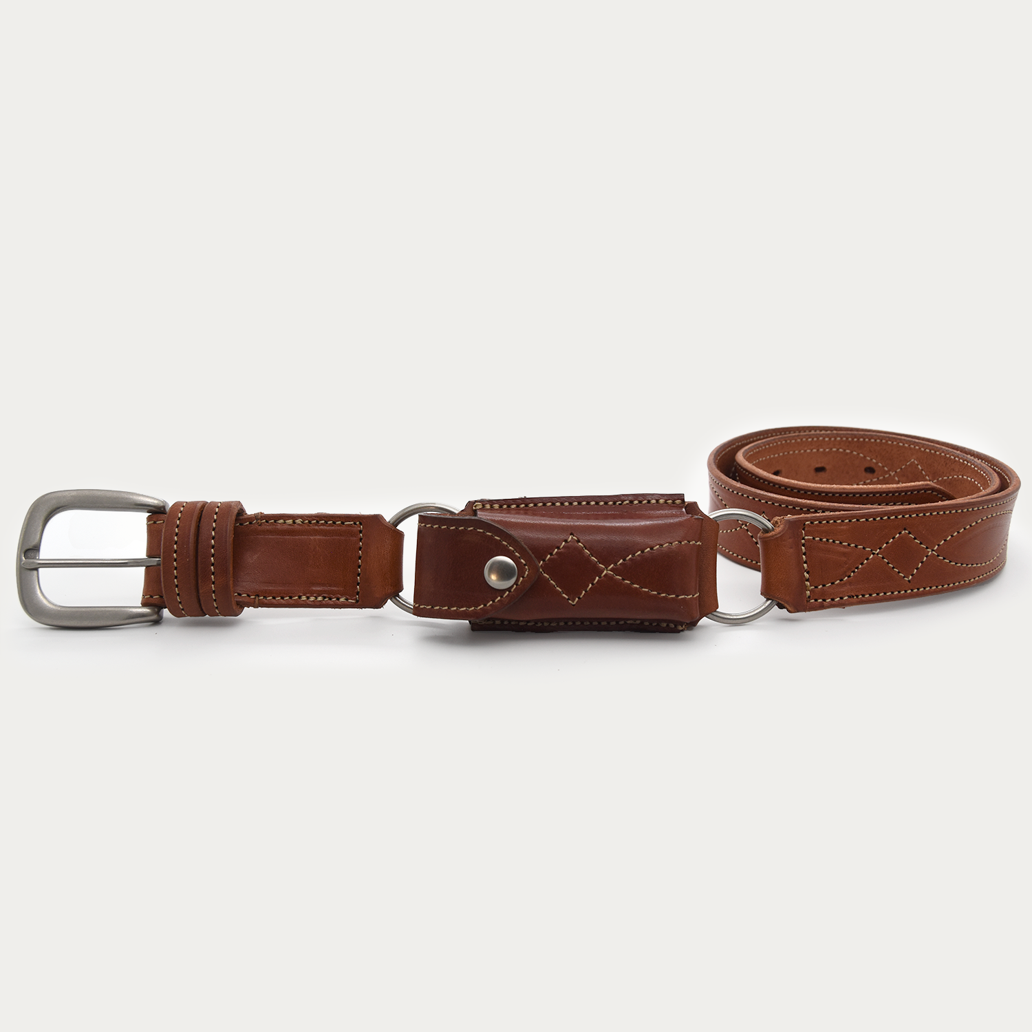 Cowboy Stitch Hobble Knife Belt - Leatherman Wave +