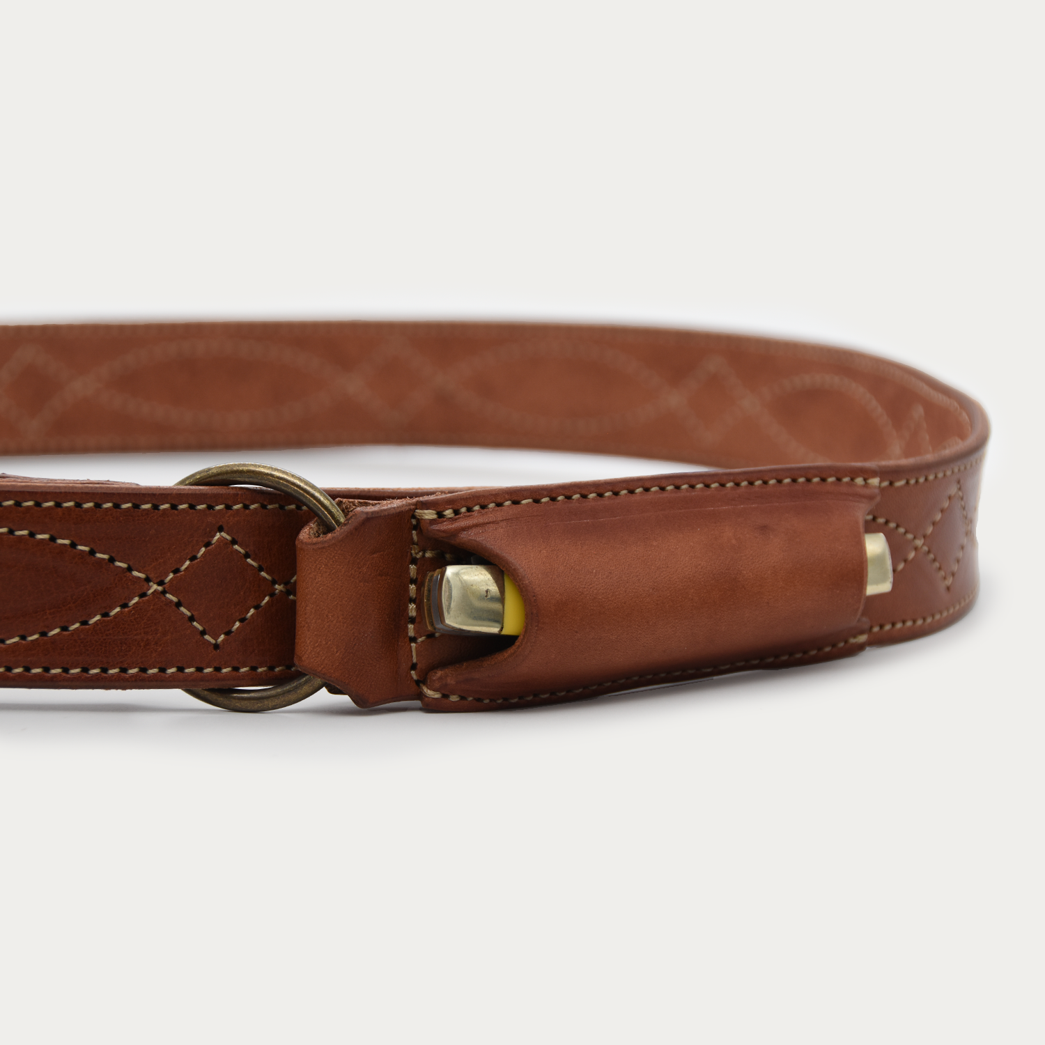 Cowboy Stitch Ringers Knife Belt - Single Ring