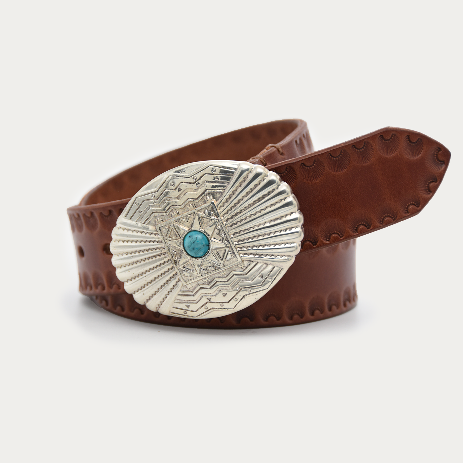 Stamped Silver Trophy Belt