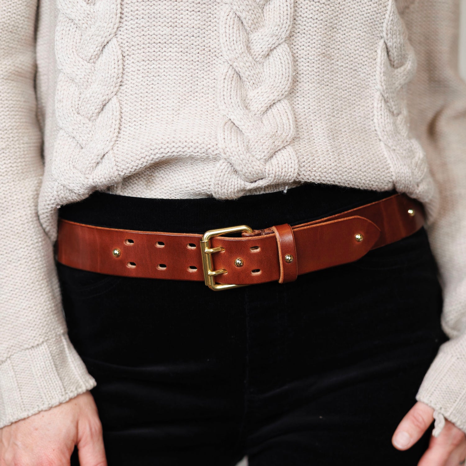 Studded Double Belt