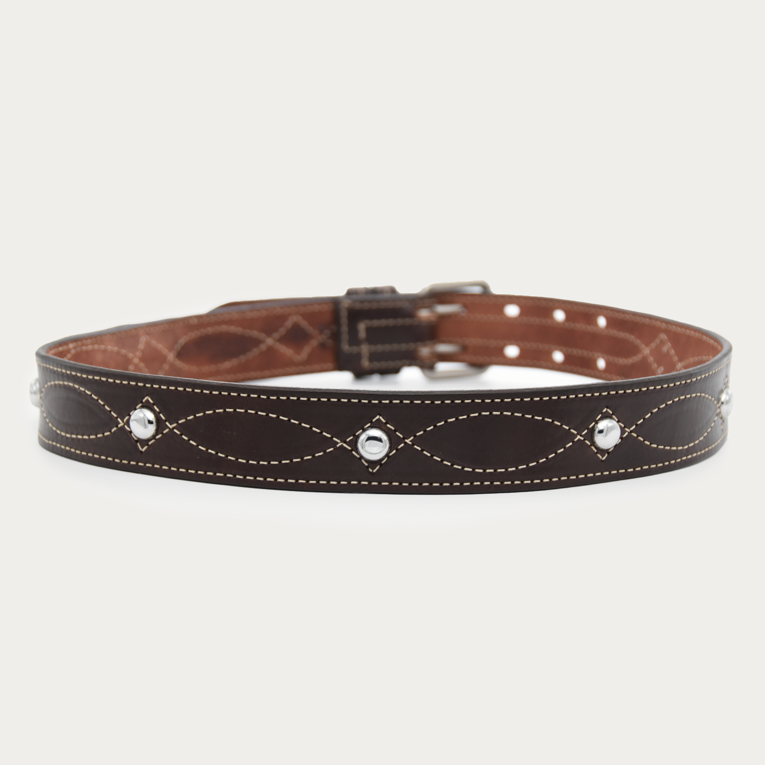 Studded Cowgirl Stitch Knife Belt