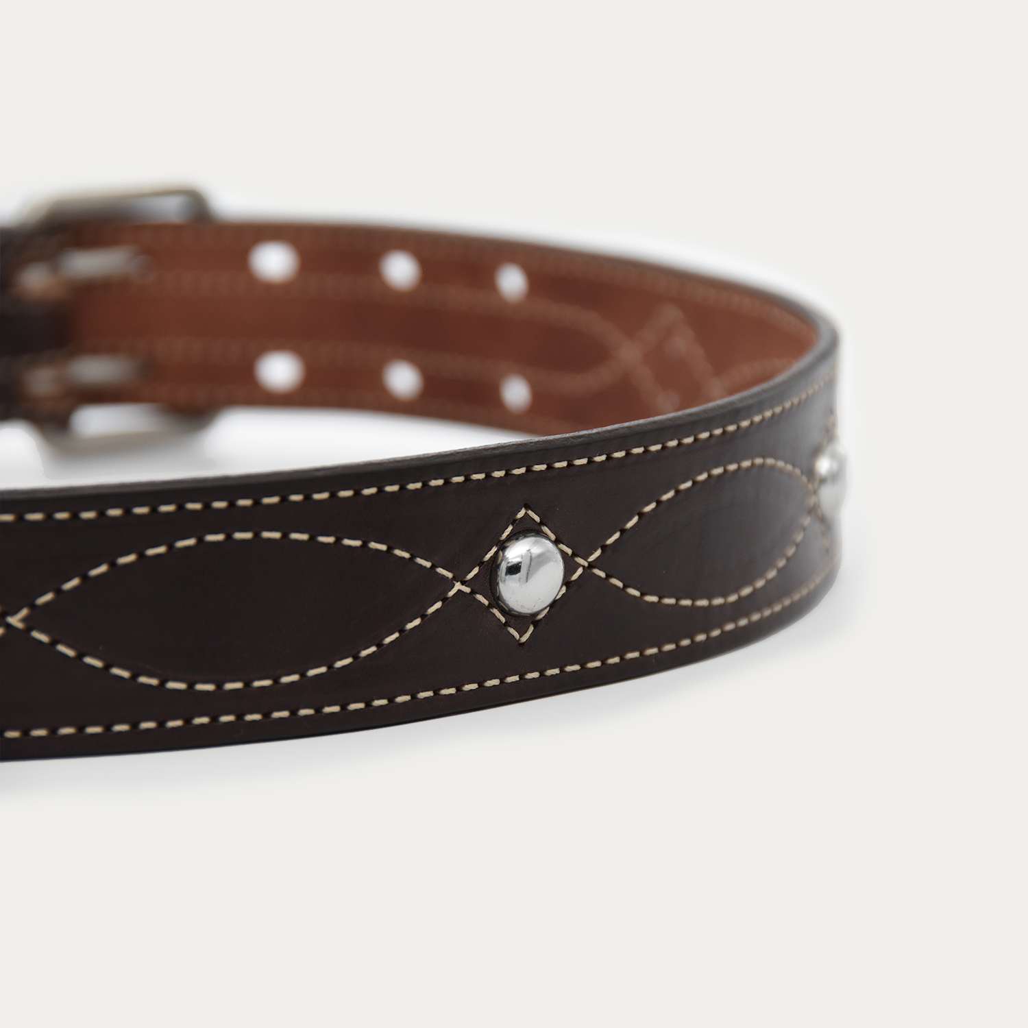 Studded Cowgirl Stitch Knife Belt