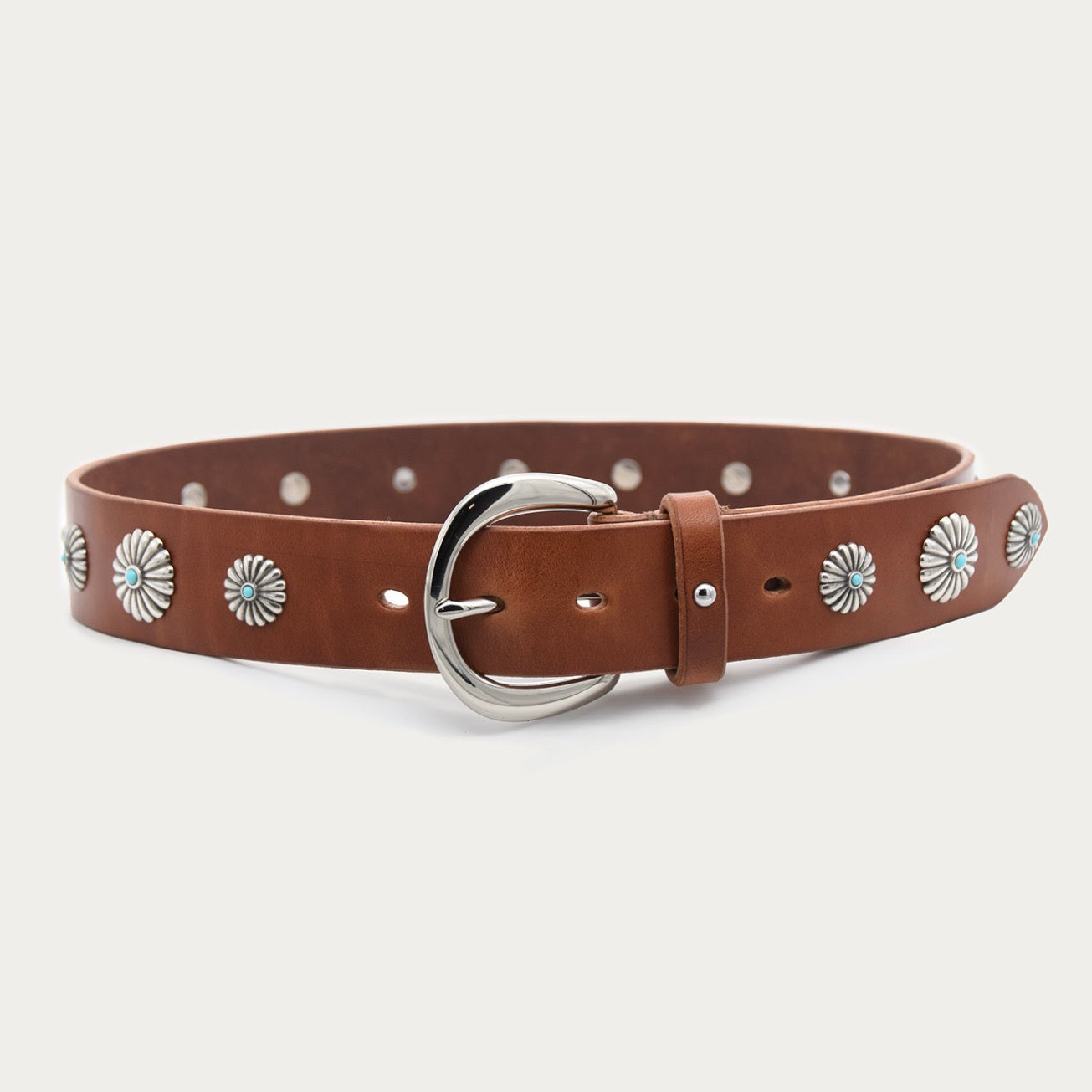 Turquoise Floral Belt