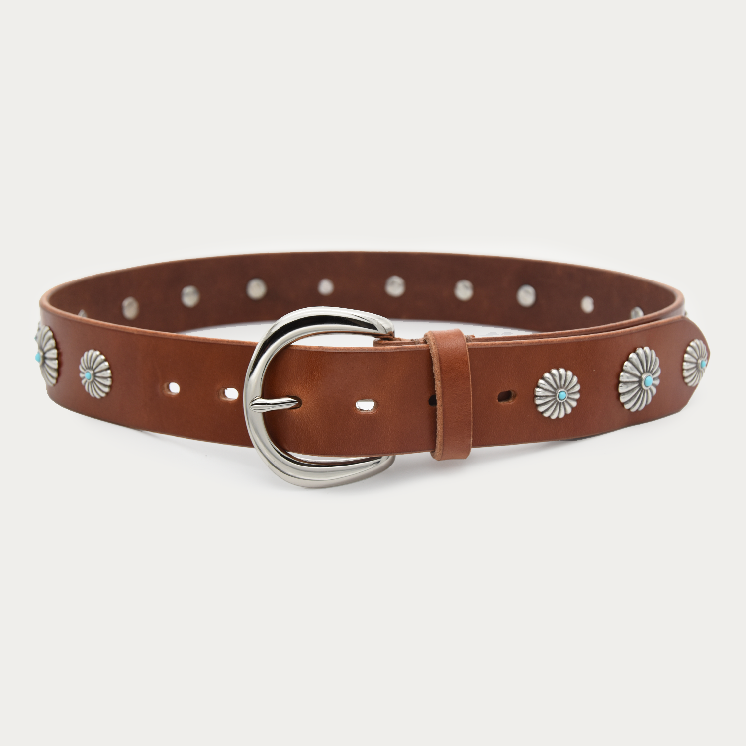 Turquoise Floral Belt