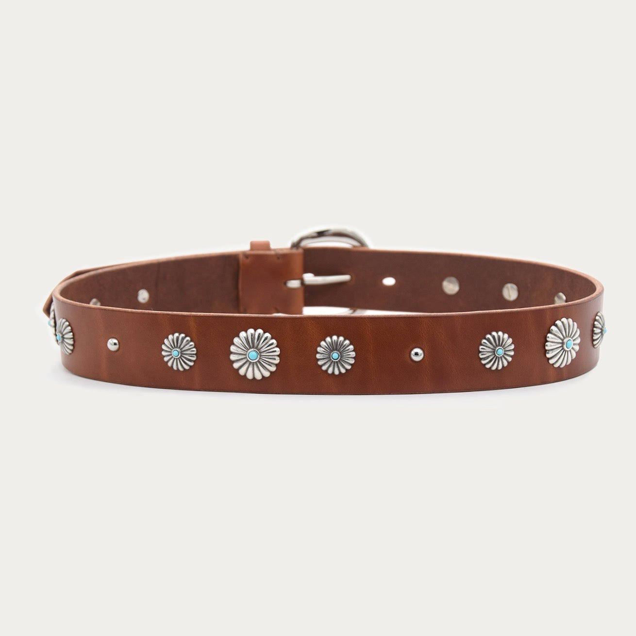 Turquoise Floral Belt