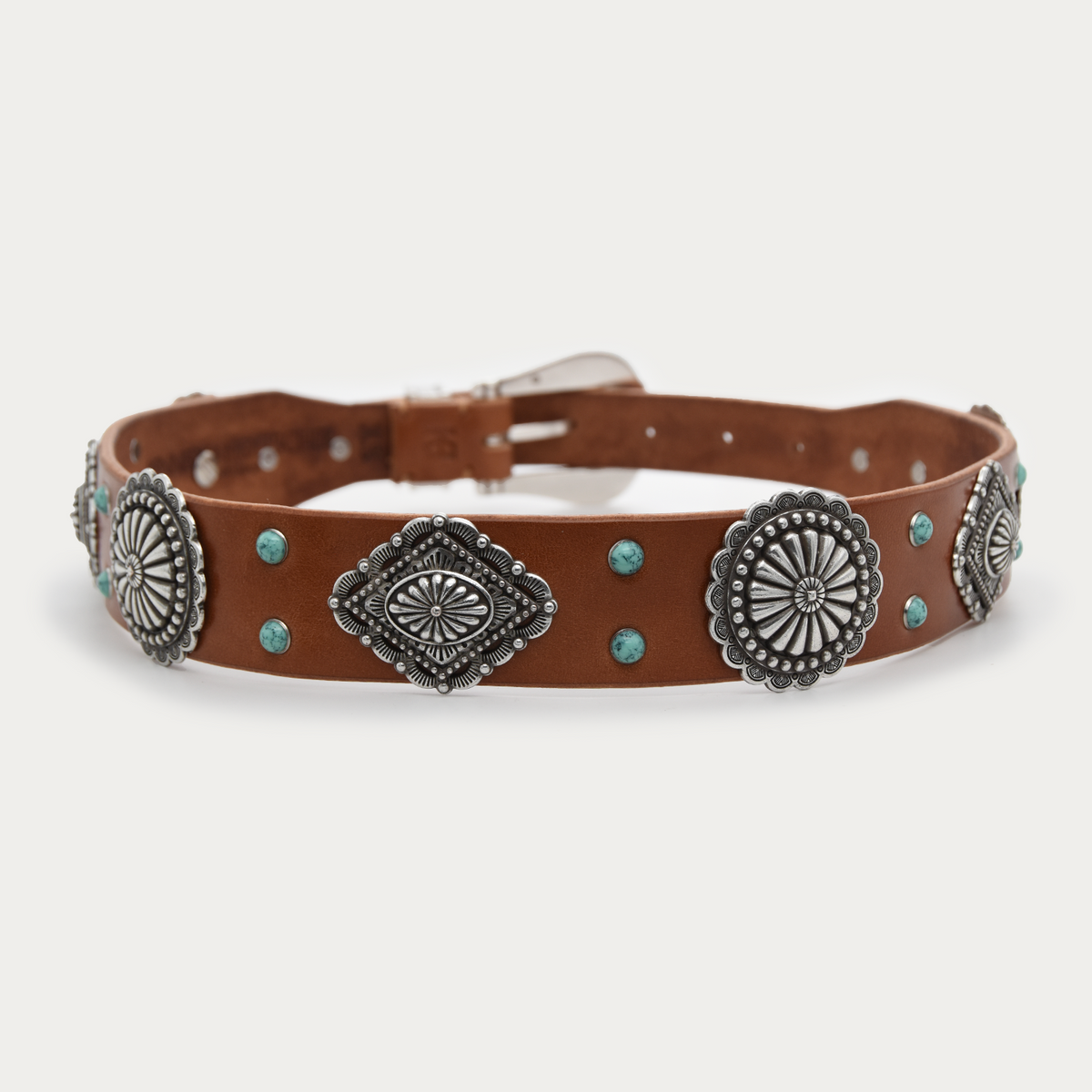 Turquoise Sunburst Rope Belt