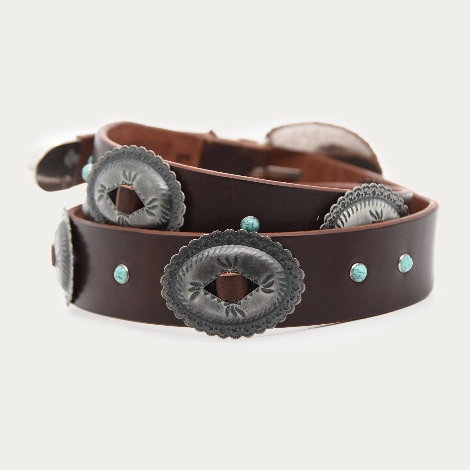 Turquoise Threaded 3-piece Belt