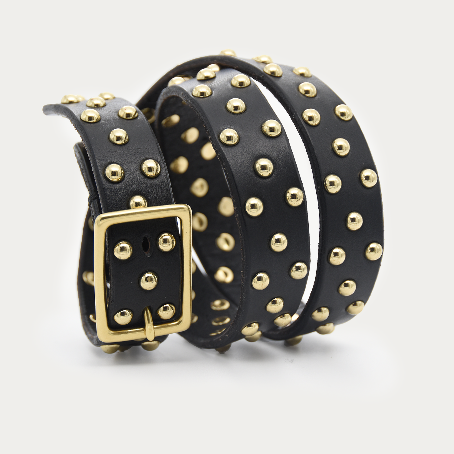 Rectangle Gold Studded Belt