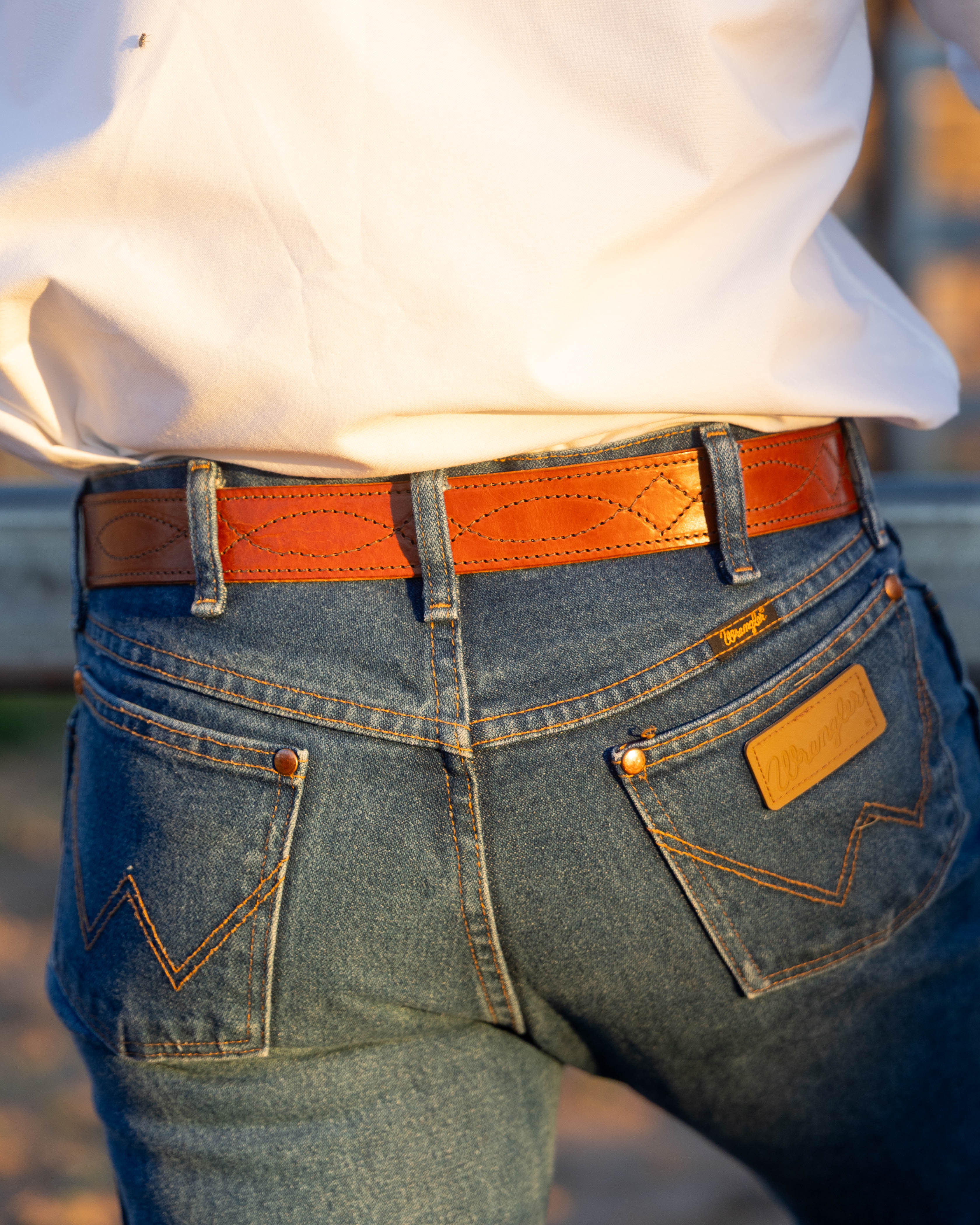 Cowboy Stitch Stockman's Knife Belt