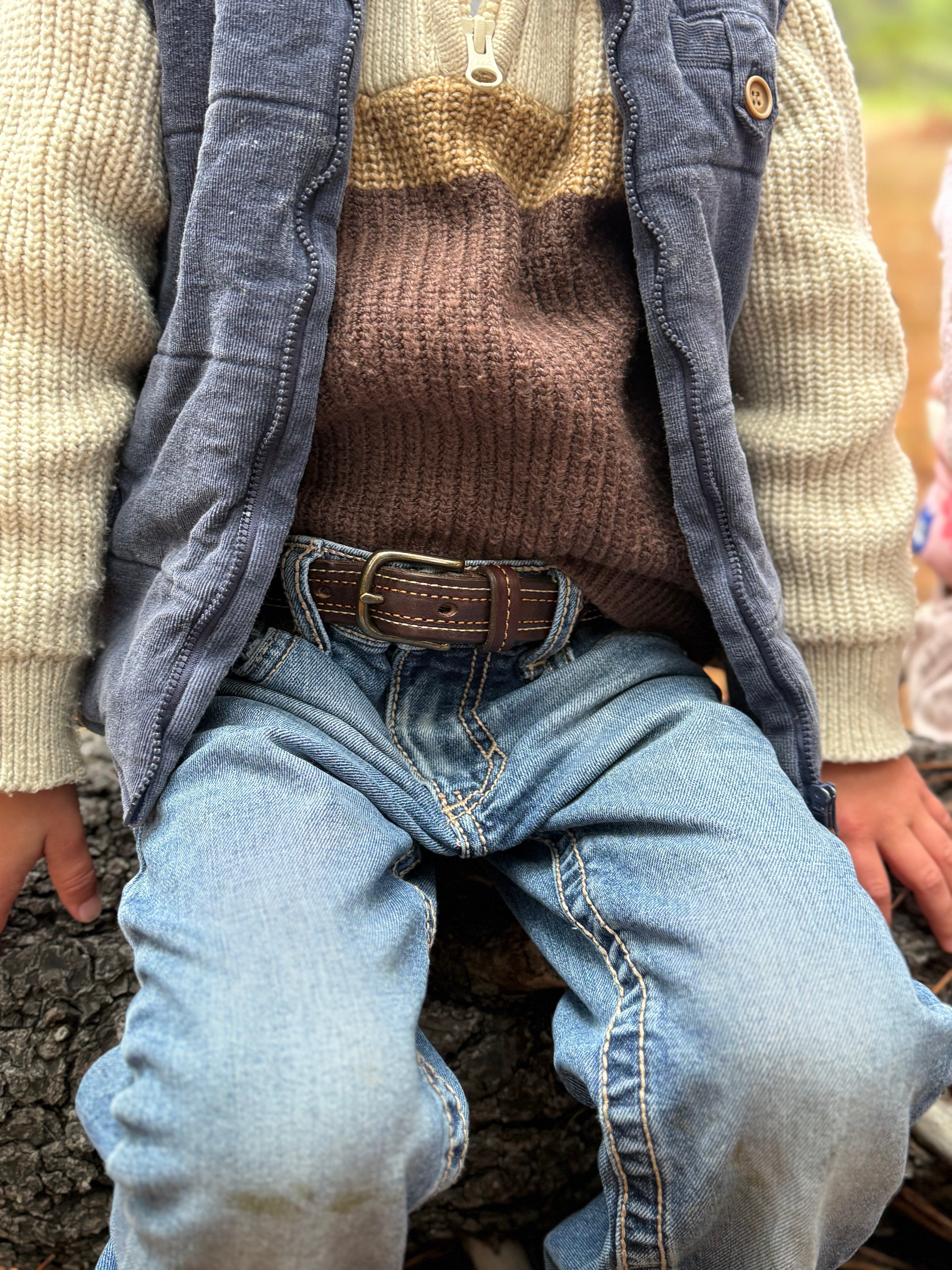 Kids Double Stitched Belt