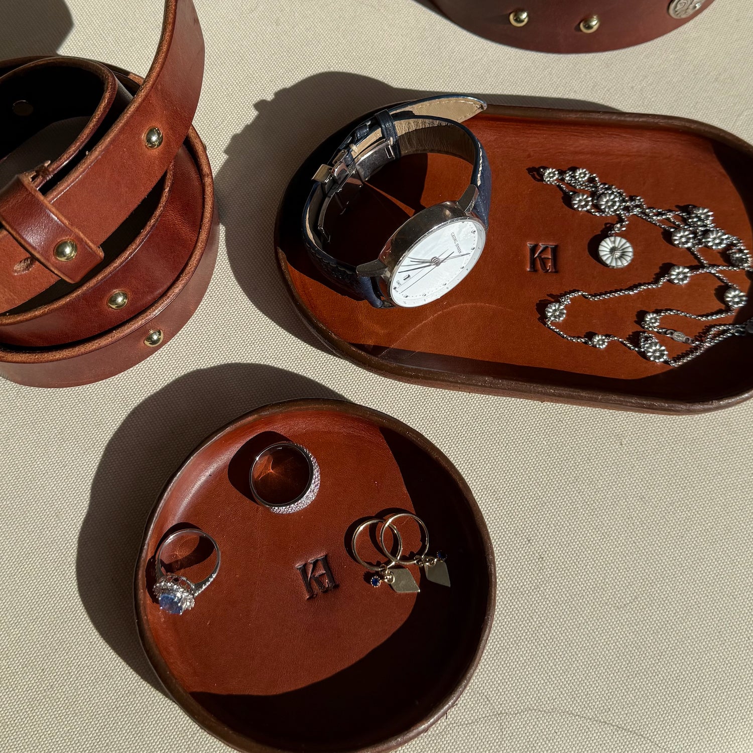 Leather Valet Tray