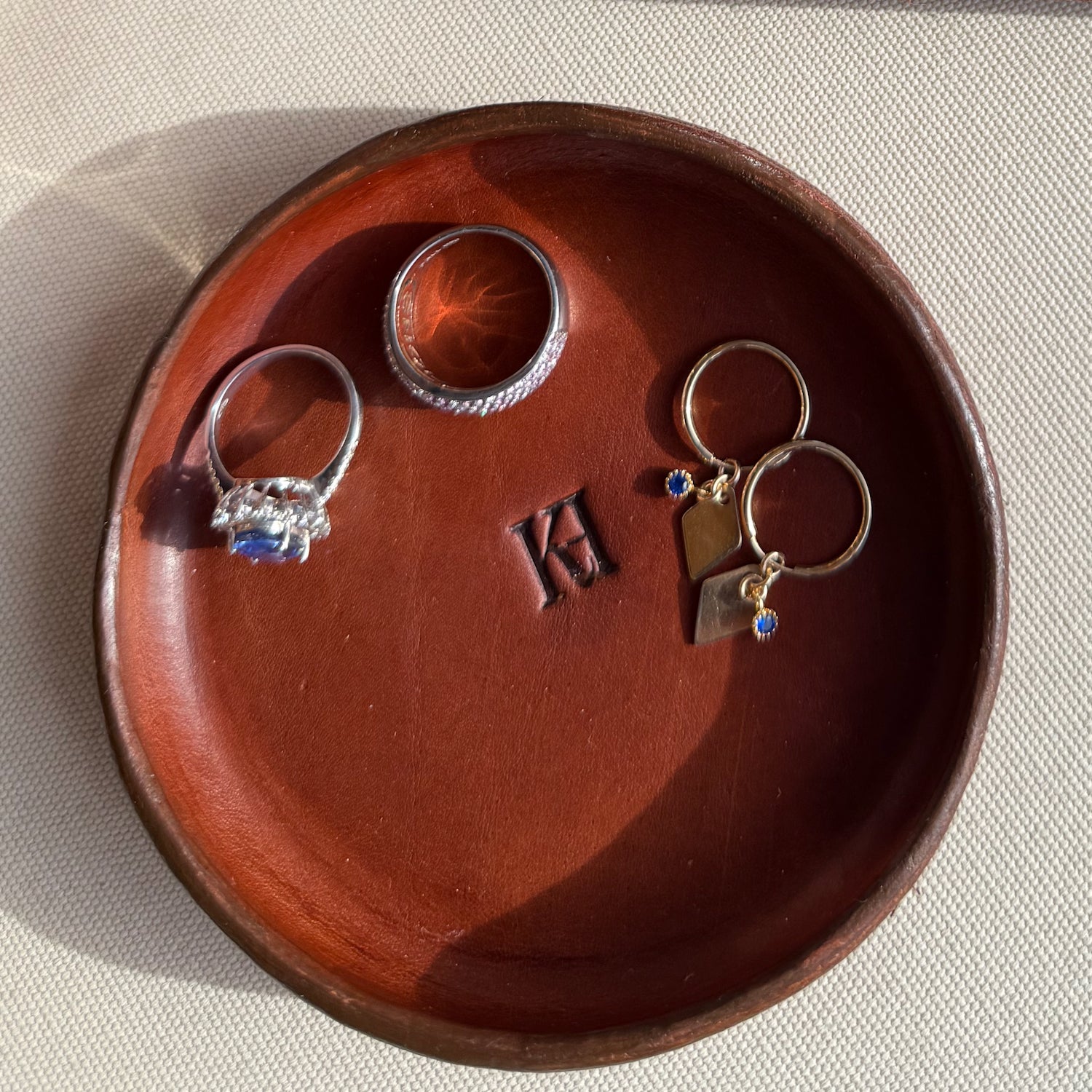 Leather Valet Tray