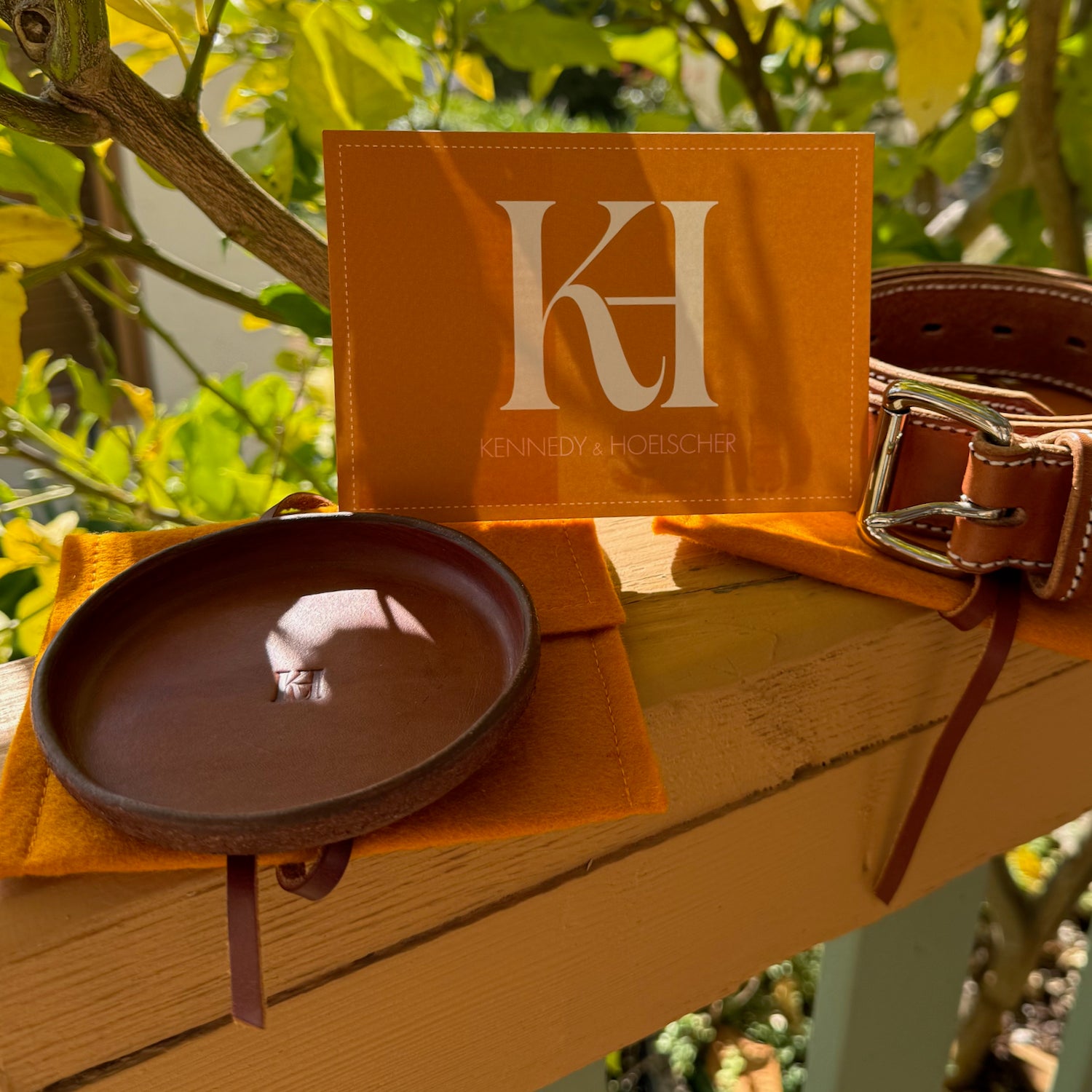 Leather Valet Tray